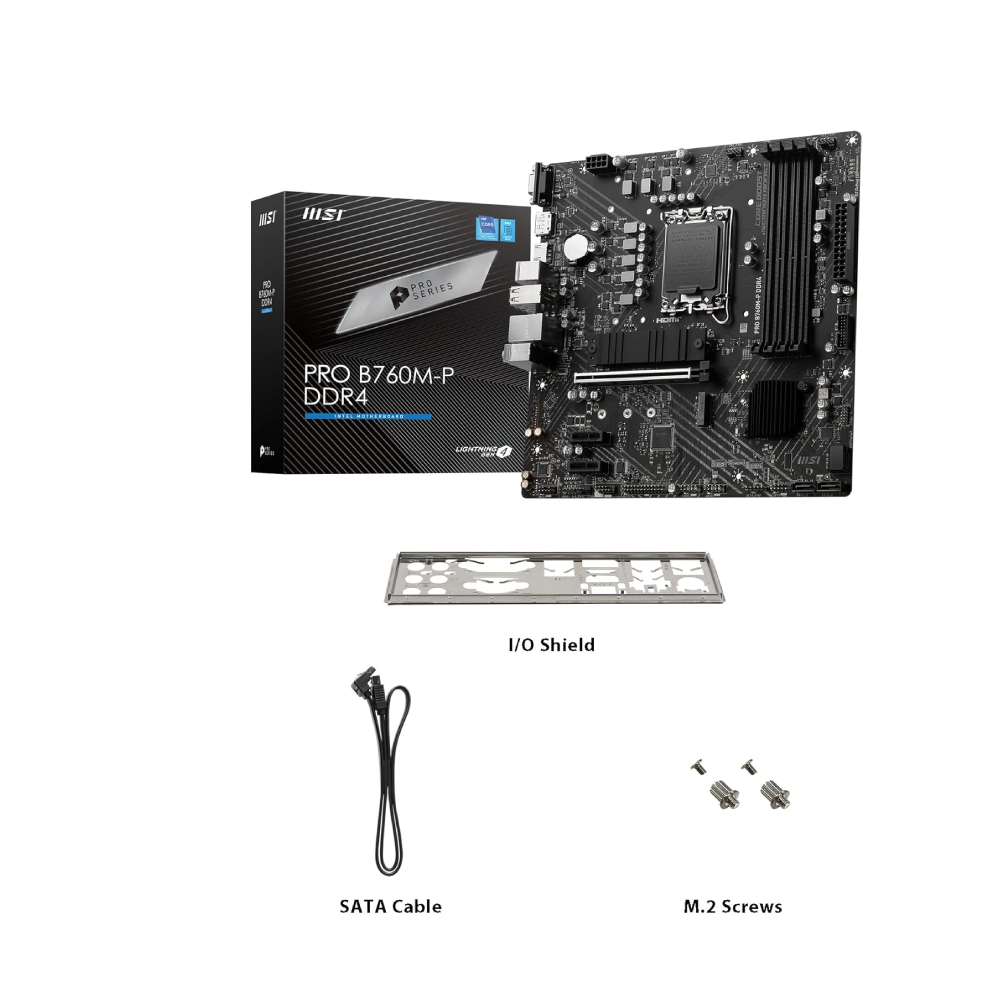 MSI B760M-P DDR4 LGA 1700 mATX: PRO B760M-P DDR4