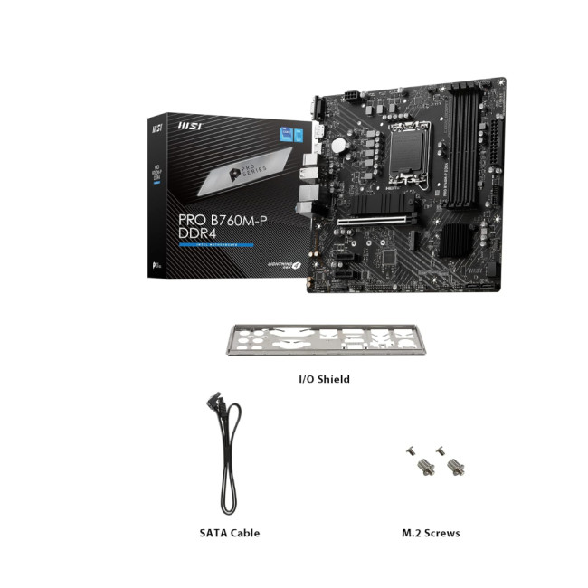 MSI PRO B760M-P DDR4 Micro-ATX Intel Socket 1700 Motherboard