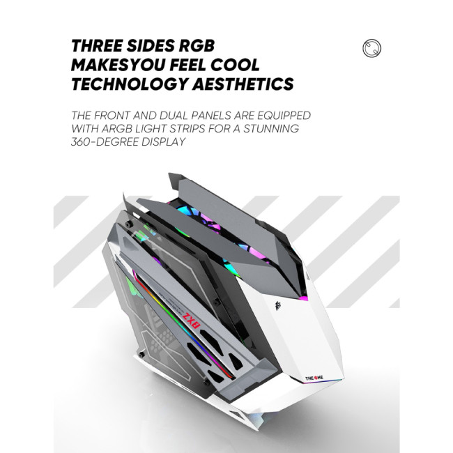 1st Player ZX8 RGB Tempared Glass Mid Tower Gaming PC Case