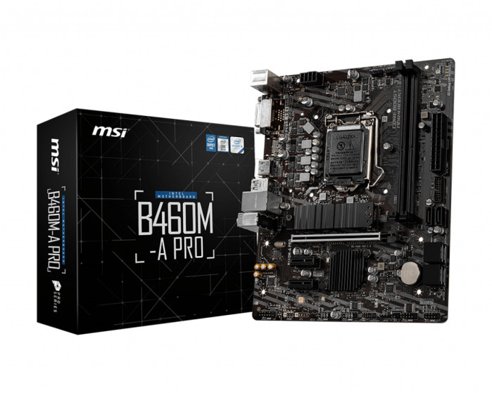 MSI B460M-A PRO Micro ATX Motherboard Intel B460 Chipset Socket LGA 1200