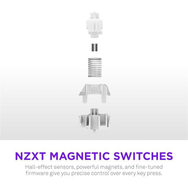 NZXT Function Elite MiniTKL Magnetic Switches Wired RGB Gaming Keyboard - Black