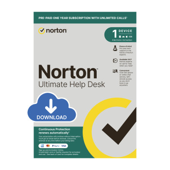 Norton Ultimate HelpDesk - 1 User, 1 Device, 1-Year Enrollment Digital Key