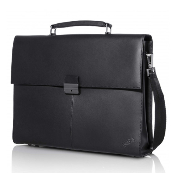 Lenovo ThinkPad notebook case 35.8 cm (14.1") Leather Briefcase Black