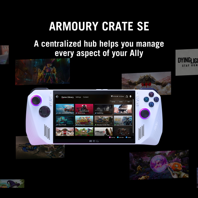 Refurbished ASUS ROG Ally RC71L-NH001W Portable Gaming Console 16GB LPDDR5 RAM 512GB M.2 SSD 7 inch FHD IPS Touchscreen Wi-Fi 6E Windows 11 Home