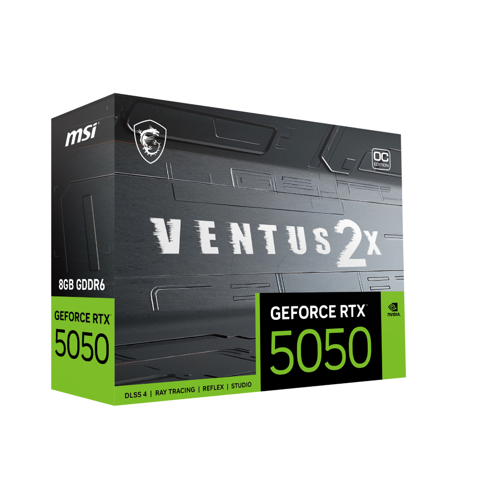 MSI GeForce RTX 5050 VENTUS 2X 8GB OC Graphics Card