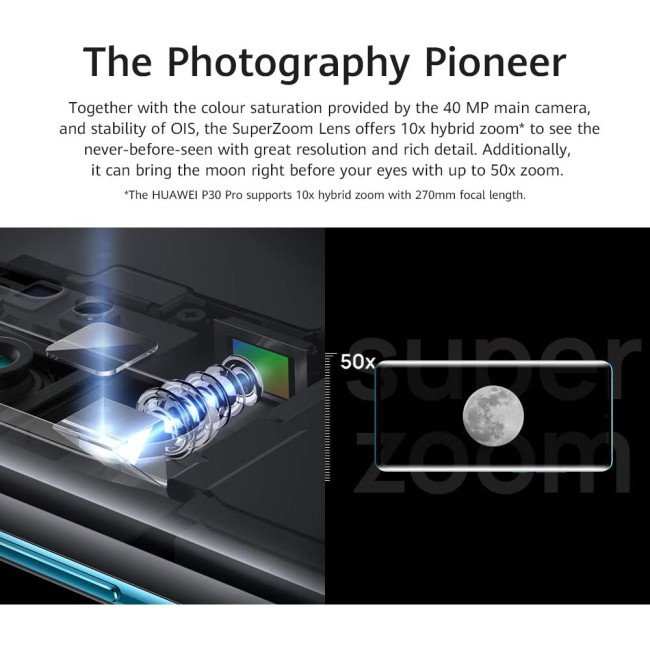 Refurbished Huawei P30 Pro VOG-L09 4G 6.47 inches 8Gb128GB Unlocked AMOLED Smartphone