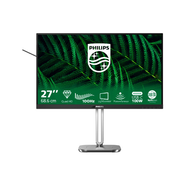 Philips 27B2G5601 27" IPS QHD USB-C RJ45 Energy Efficient Docking Monitor