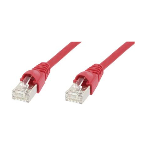 Telegartner S/FTP Cat 6A Patch Cable, 3 meter, Male to Male RJ45 Connector, Red
