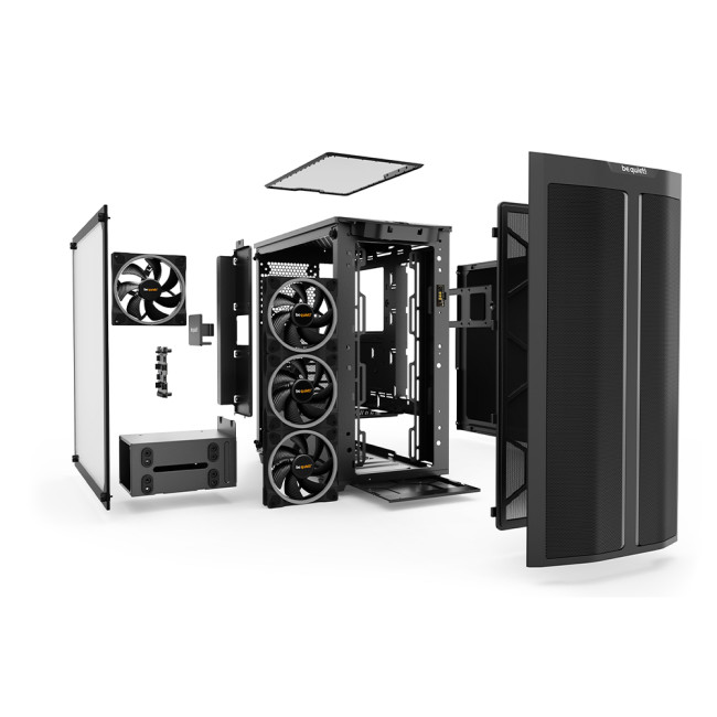 be quiet! Pure Base 500 FX Mid Tower Tempered Glass ARGB Gaming PC Case - Black