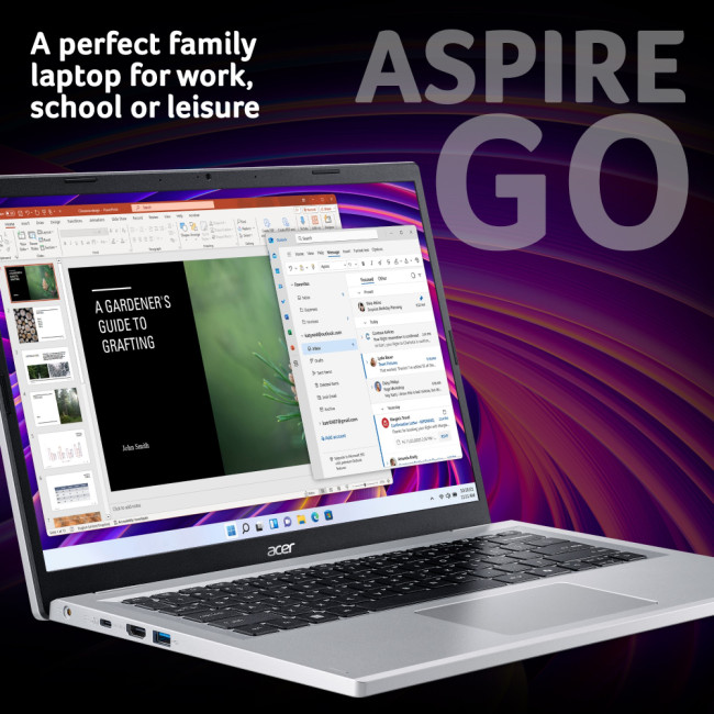 Acer Aspire Go 14 Intel N N200 4GB RAM 128GB SSD 14" Windows 11 Home in S mode Laptop