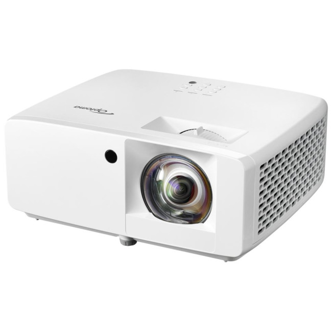 Optoma GT2000HDR Short Throw 1080p 3500 ANSI Lumens DLP Home Entertainment Laser Projector White
