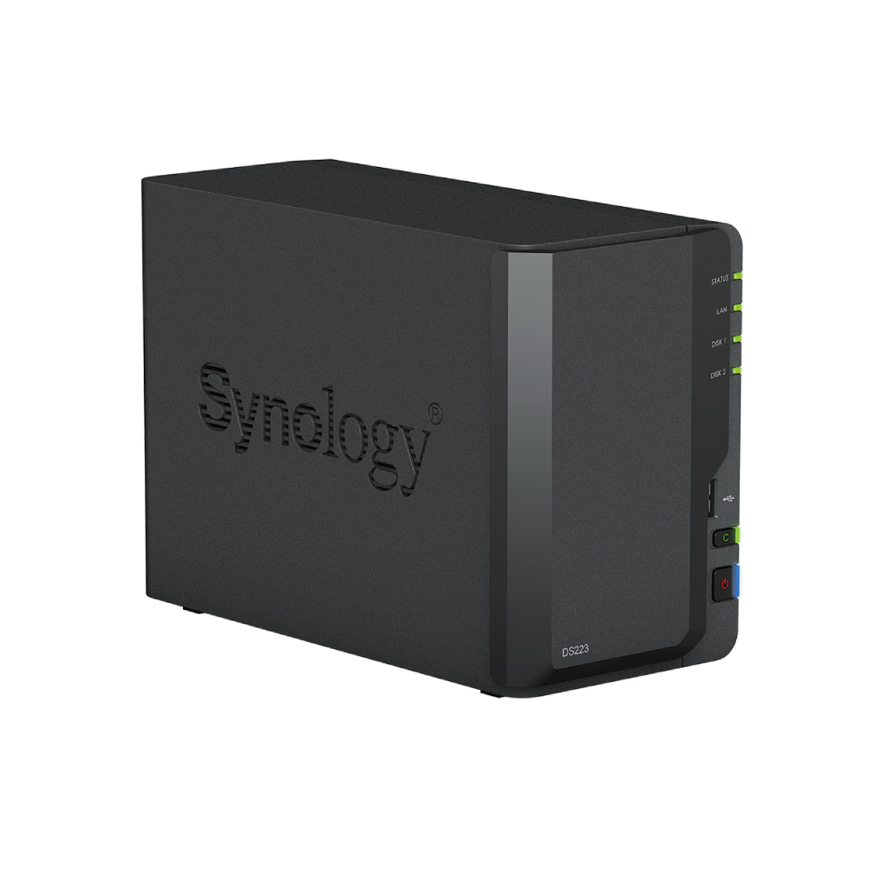 Synology DS223-6TB+Bundle 2-Bay NAS 2GB RAM with 6TB HDD