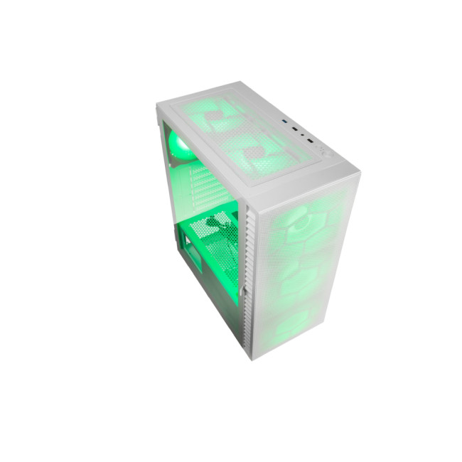 Kolink Observatory HF Mesh ARGB  Midi Tower Gaming ATX PC Case - White