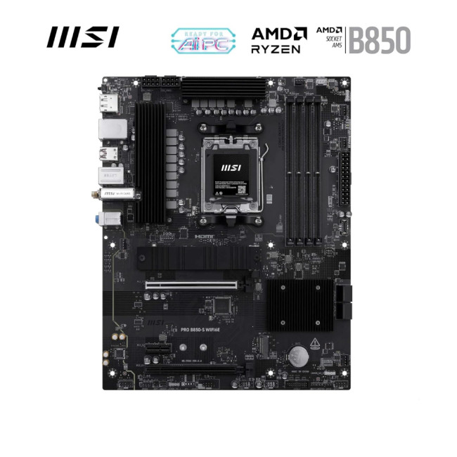 MSI PRO B850-S WIFI6E ATX AMD Socket AM5 Motherboard