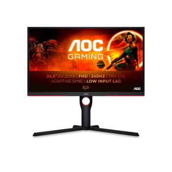 AOC 25G3ZM/BK 24.5" Full HD VA 240Hz 0.5ms FreeSync Premium Height Adjustable Gaming Monitor