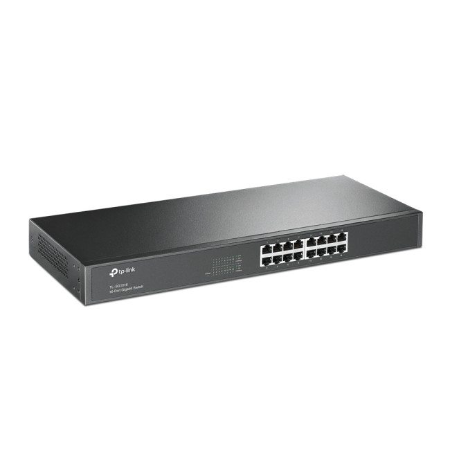 TP-LINK TL-SG1016 32 Gbit/s Rack Mountable Unmanaged 16 x Gigabit Ethernet RJ45 Network Switch