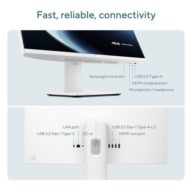 ASUS V400 AiO V440VAK-BPC028W Intel Core i5-13420H 8GB RAM 512GB SSD 23.8" Full HD Windows 11 Home All-in-One PC