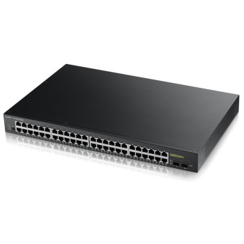Zyxel GS190048HPV2-GB0101F 100 Gbit/s Rack Mountable Managed 24 x Gigabit Ethernet RJ45+SFP Ports Network Switch