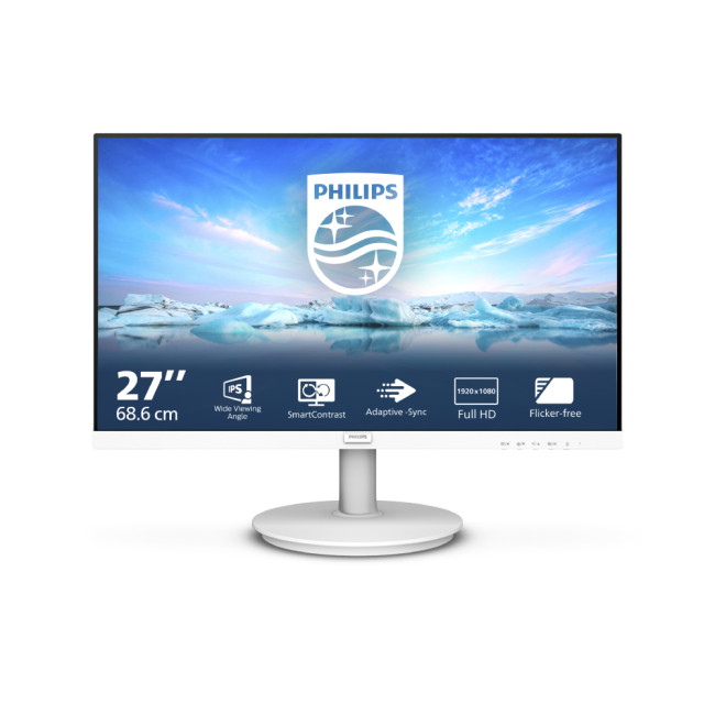 Philips V Line 271V8AW/00 27 in FHD IPS 4ms 75Hz Built-in Speakers Flat Monitor