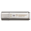 USB Stick Kingston Technology IronKey Locker+ 50 USB flash drive 128GB USB 3.2 Flash Drive - Silver