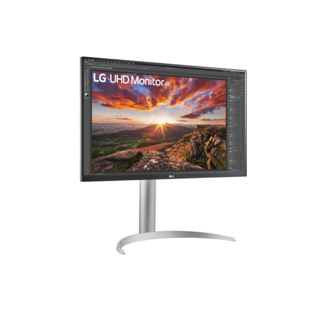 LG 27UP850K-W 27 inch 4K Ultra HD IPS 5ms Height Adjustable USB-C Flat Monitor