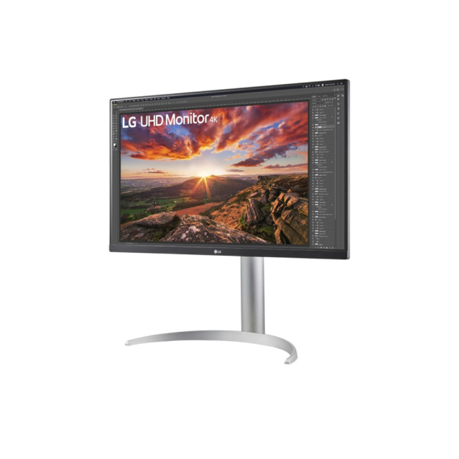 LG 27UP850K-W 27 inch 4K Ultra HD IPS 5ms Height Adjustable USB-C Flat Monitor