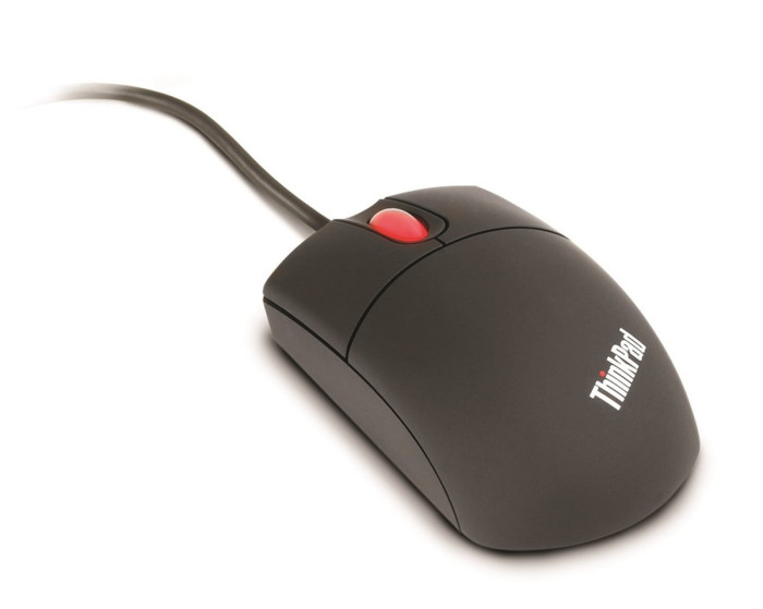 Lenovo ThinkPad Travel Mouse Optical 3-Button, 800 dpi Sensor, PS/2 & USB, Black