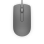 Dell MS116 USB Optical Wired Optical Mouse With Reliable performance - Grey