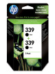 HP 339 ink cartridge 2 pc(s) Original High (XL) Yield Black 860 pages, 21ml  