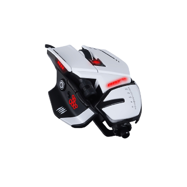 Mad Catz rat 8+ Optical USB Gaming Mouse - White