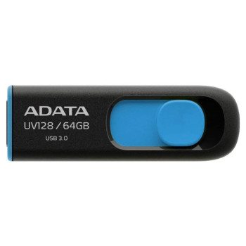 ADATA DashDrive UV128 64GB USB Type-A USB Flash Drive - Black