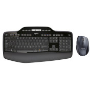 Logitech MK710 Wireless Keyboard and Mouse Set 2.4 GHz QWERTY UK English - Black