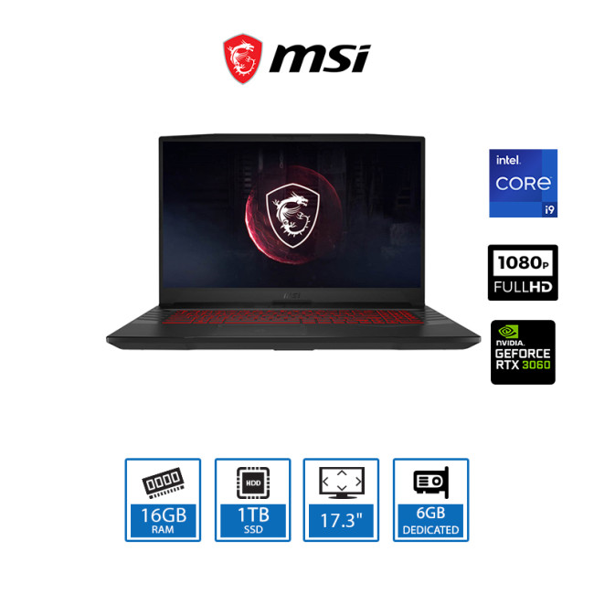 MSI Pulse GL76 12UEK-046UK 17.3" FHD Gaming Laptop Intel Core i9-12900H 16GB RAM 1TB SSD NVIDIA GeForce RTX 3060 6GB Graphics Win 11 - 9S7-17L314-046