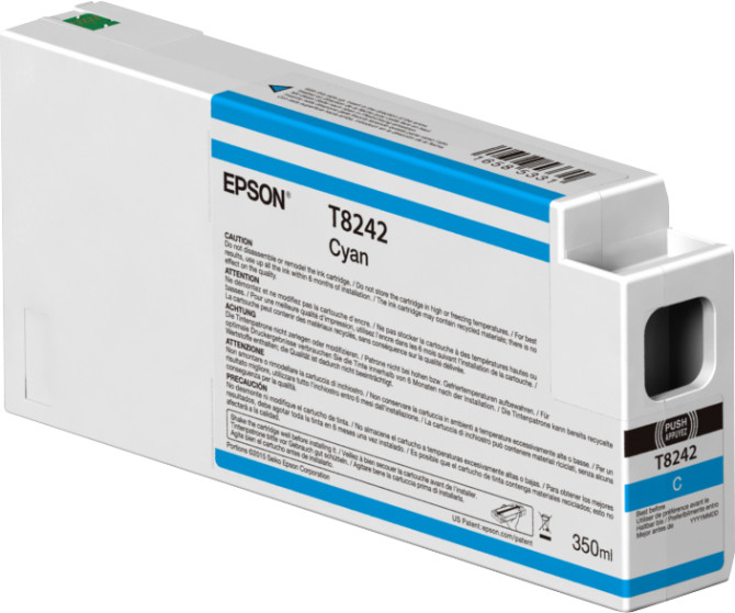 Genuine Epson C13T824200 Cyan Ink Cartridge (350ml) for Epson SureColor SC-P6000