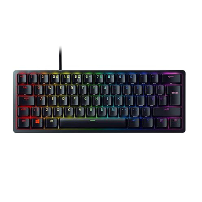 Razer Huntsman Mini Clicky Optical Switch USB QWERTY Mechanical Gaming Keyboard - Black