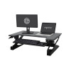 Ergotron WorkFit-T Standing Desk Workstation (black with grey surface)