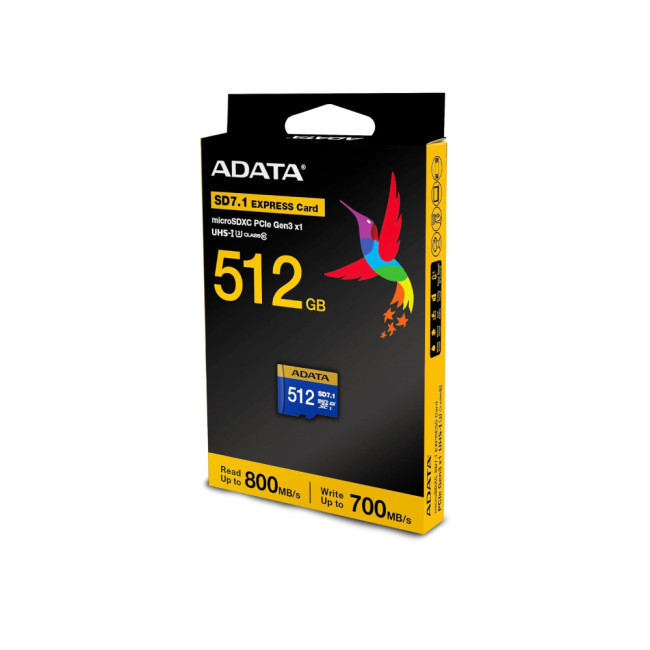 ADATA UD512GEX3L1-C 512GB MicroSDXC SD7.1 UHS-II Nintendo Switch 2 Memory Card
