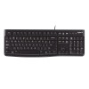 Refurbished - Logitech K120 German QWERTZ Corded USB Wired Keyboard - Black