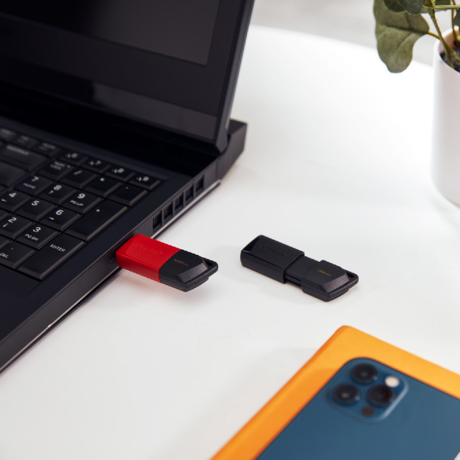 Kingston Technology DataTraveler Exodia M 128GB USB 3.2 Flash Drive - Black