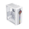 1st Player IS3-BK ARGB Tempered Glass Mid Tower Gaming Case - White