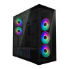 Arctic Xtender ARGB Mirror Tempered Glass Mid Tower PC Case - Black
