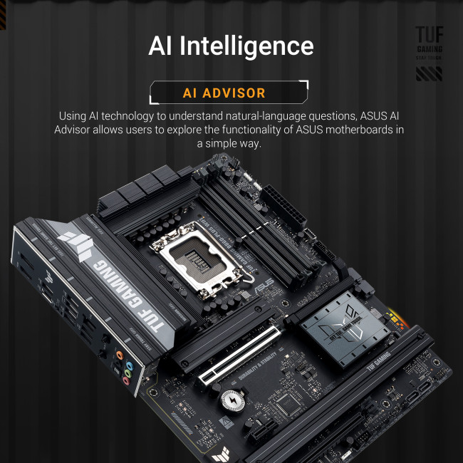 ASUS TUF GAMING B860-PLUS WIFI Intel DDR5 ATX Motherboard