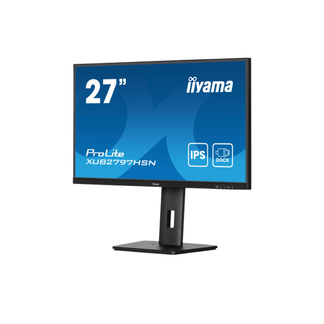 iiyama Prolite XUB2797HSN-B2 27" IPS FHD USB-C 65W RJ45 Height Adjustable Docking Monitor