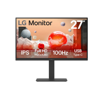 LG 27BA650-B 27" Full HD IPS 100Hz 5ms USB-C Height Adjustable Monitor with Speakers