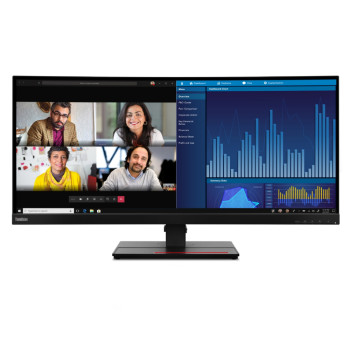 Lenovo ThinkVision P34w-20 34.1 inch 3440 x 1440 Wide Quad HD IPS LED 60 Hz 4 ms Curved Monitor