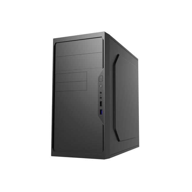 CiT Work Chassis micro ATX PC Case - Black