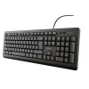 Trust TK-150 Universal USB QWERTY UK English Keyboard - Black