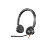 Poly Blackwire 3325 Wired USB Headset Black with 3.5mm Plug & USB-C/A Adapter - 8X221AA