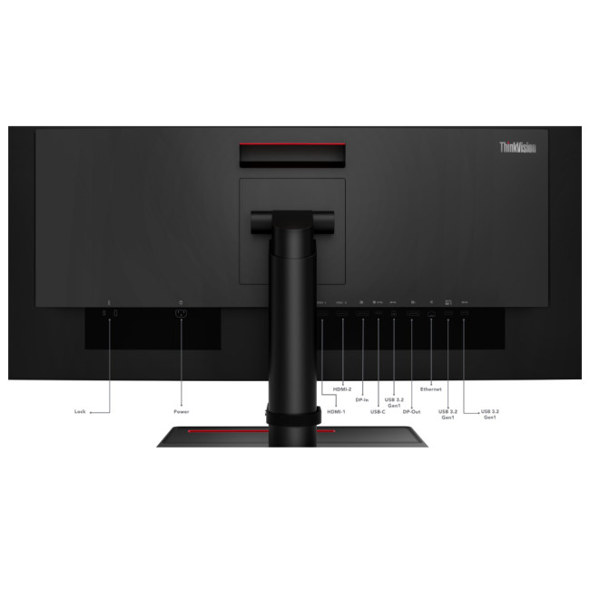 Lenovo ThinkVision P34w-20 34.1 inch 3440 x 1440 Wide Quad HD IPS LED 60 Hz 4 ms Curved Monitor