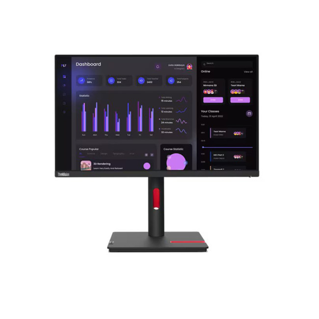 Lenovo ThinkVision T24i-30 23.8" 1920 x 1080 Full HD IPS WLED Flat Monitor